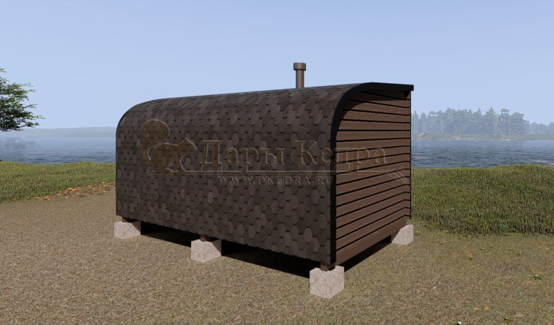 Баня «Парус» из кедра 5х2,2 м